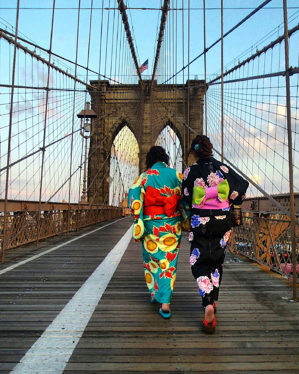 COREY FOWLER - Brooklyn Bridge Kimonos8" x 10" - $200