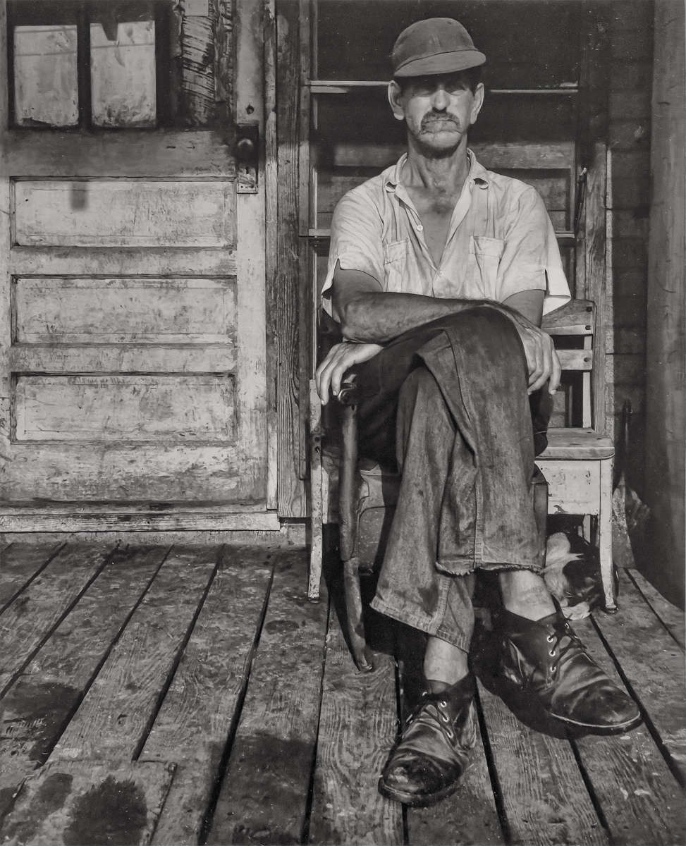 NANCY SIRKIS HORCH  - Man Sitting on Porch, TN18" x 14.5" - $1000