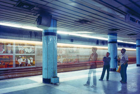 NANCY SIRKIS - Calcutta Metro16" x 12" - $400